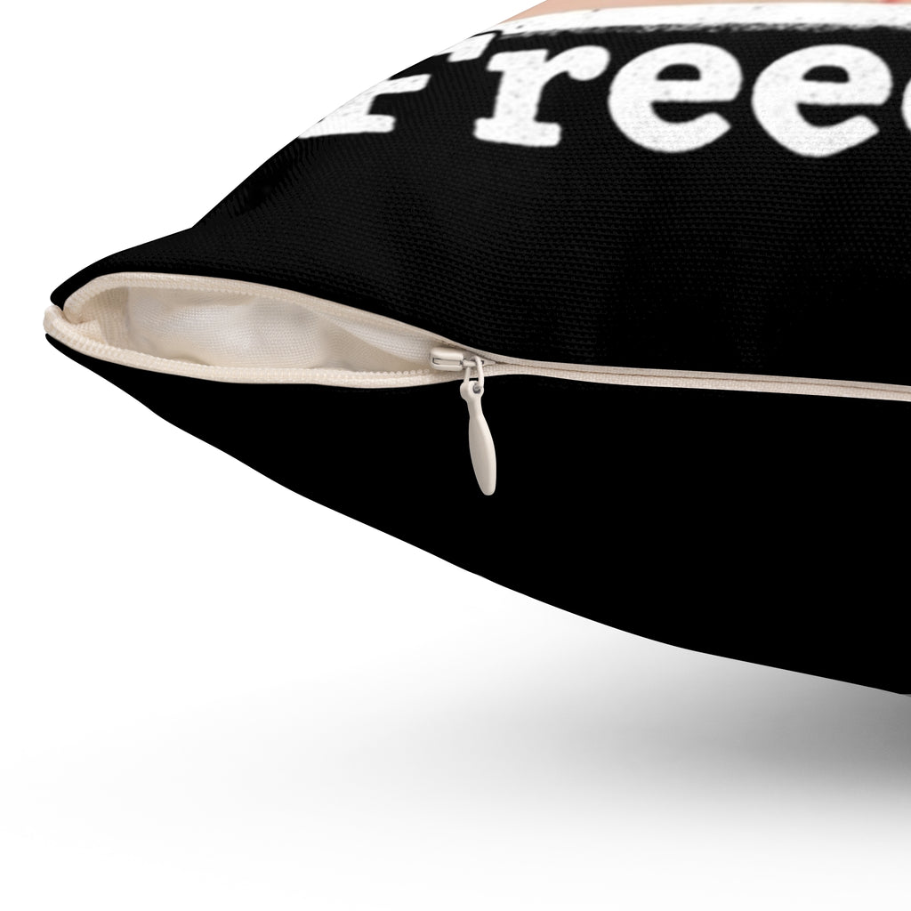 Free My Freeennn Photo Throw Pillow — Personalized Support Keepsake