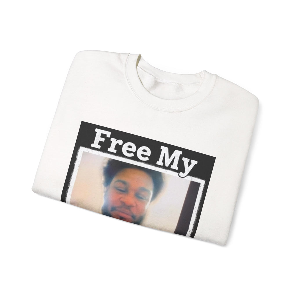 Crewneck Sweatshirt — "Free My Freeenn..." Photo Protest Pullover
