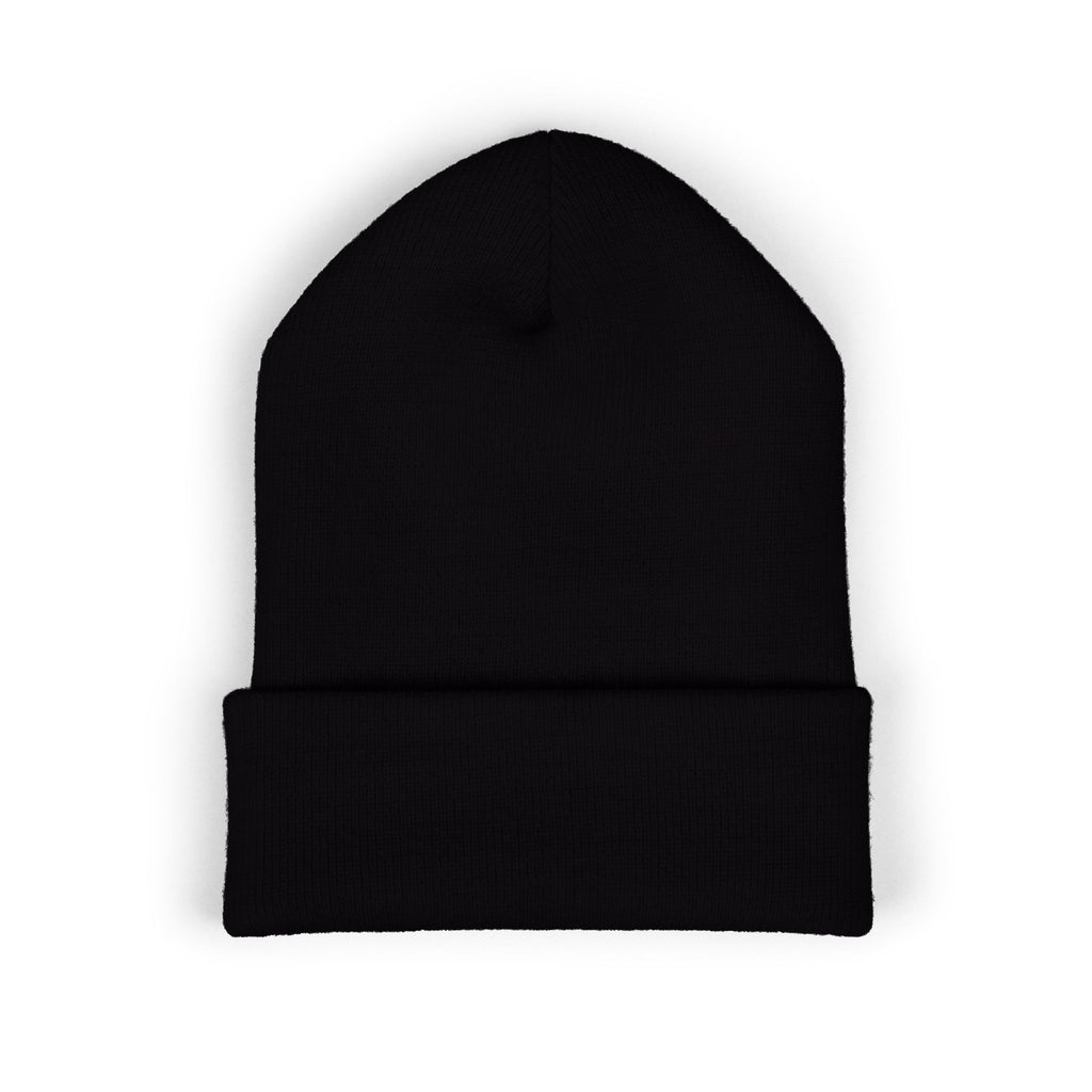 Embroidered 'Fresh My Freckleman' Cuffed Beanie — Minimal Winter Knit Hat