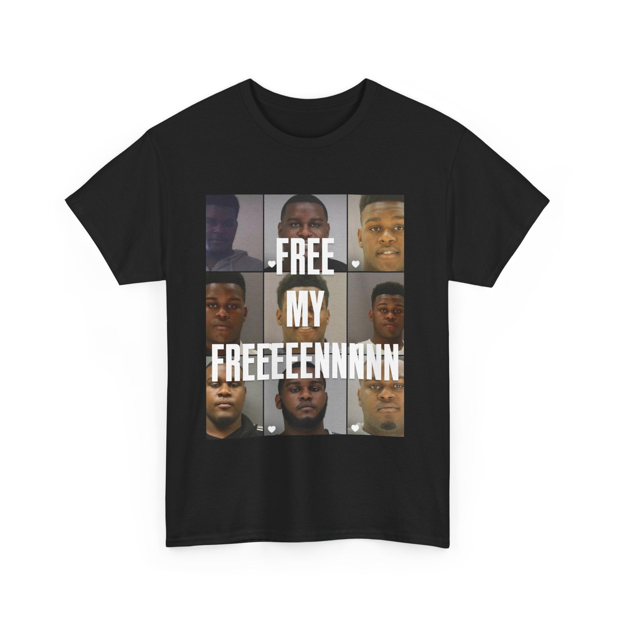 T-Shirt — "Free My Freeeeennn" Protest Graphic Tee