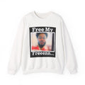 Crewneck Sweatshirt — "Free My Freeenn..." Photo Protest Pullover