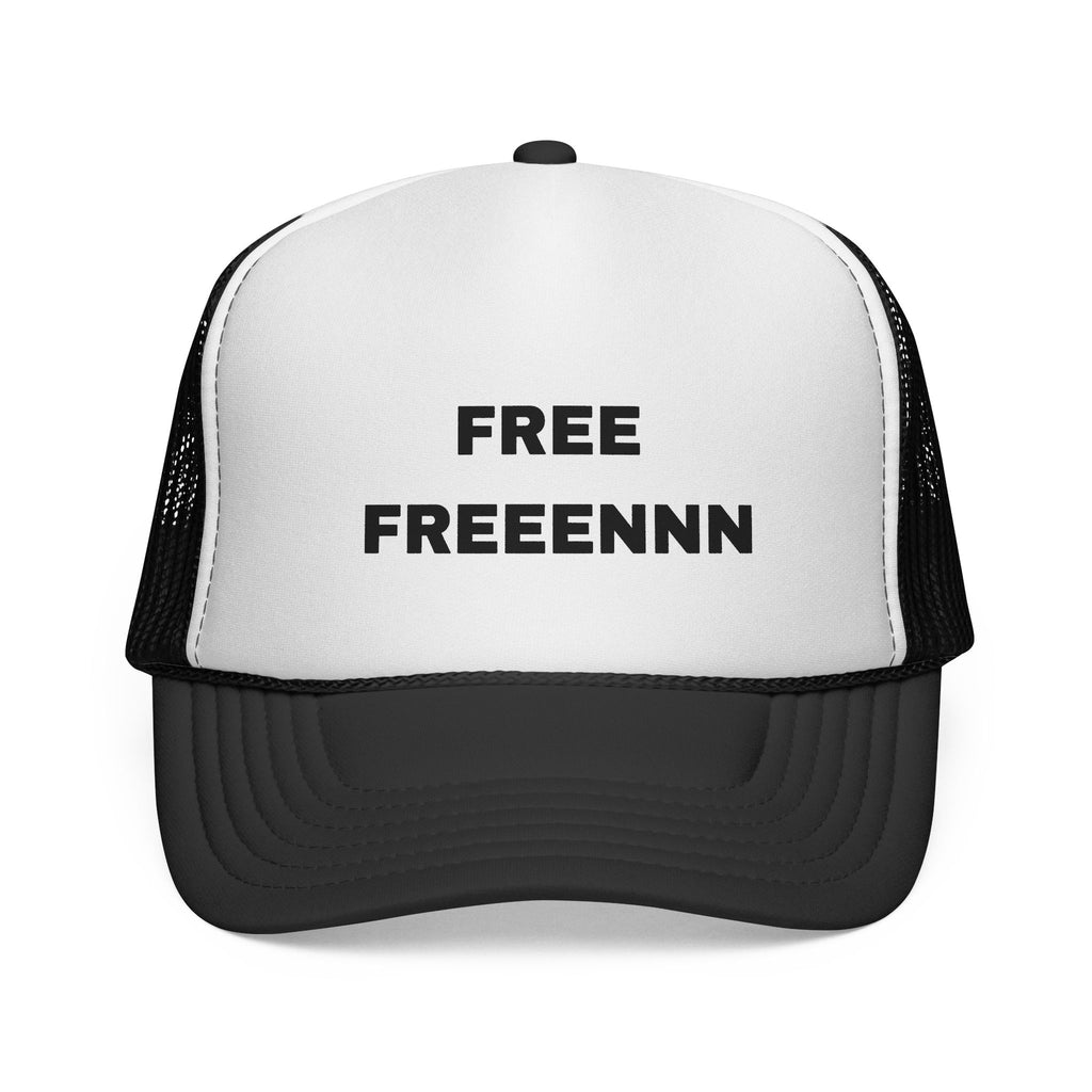 FREE FREEENNN Trucker Hat — Bold Statement Mesh Cap