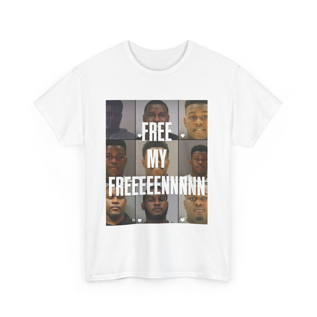 T-Shirt — "Free My Freeeeennn" Protest Graphic Tee