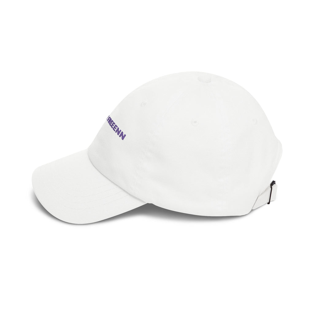 Minimalist 'Free My Feelings' Classic Dad Cap — White Embroidered Baseball Hat