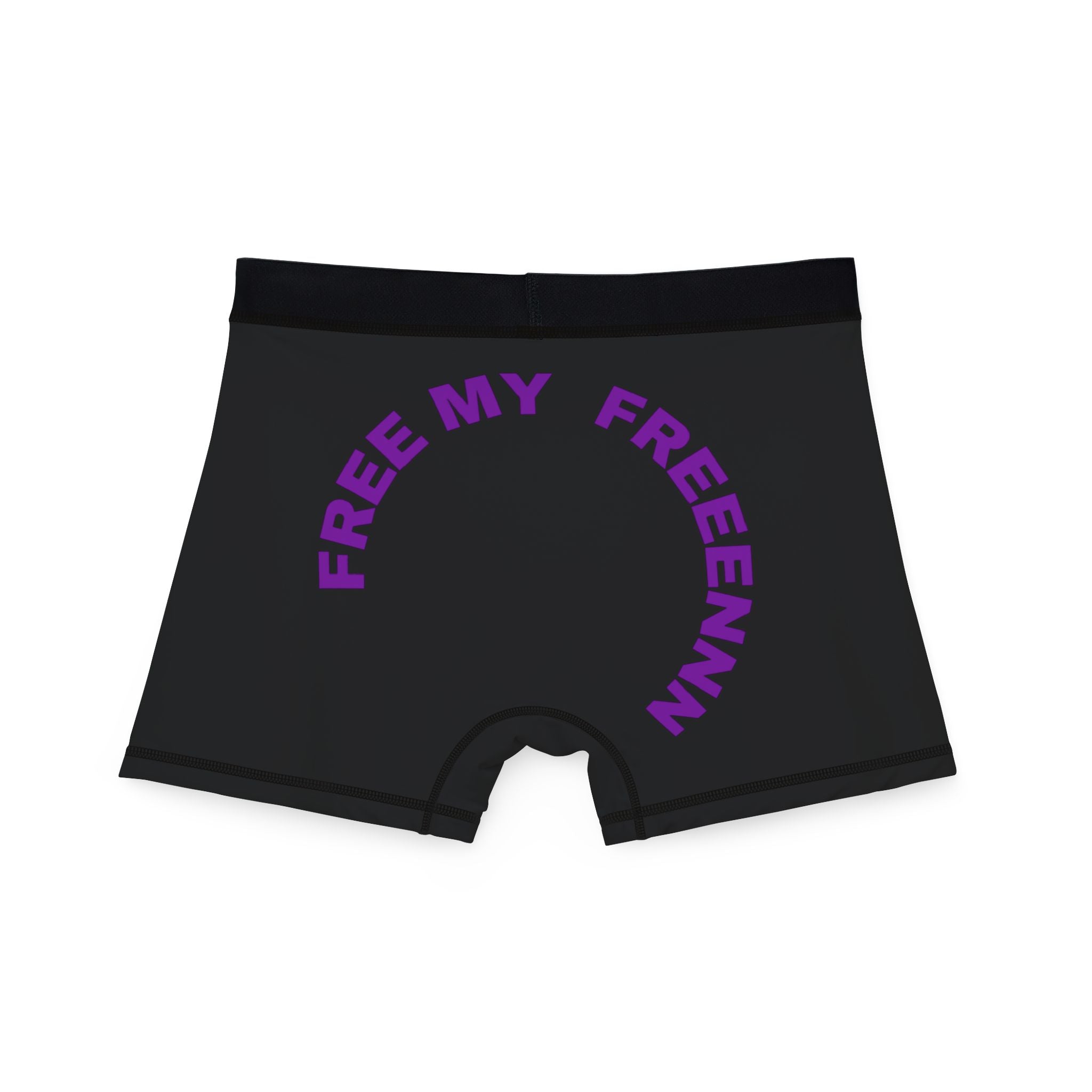 Free My Freeennn Black Boxer Briefs — Novelty Men’s Boxer Shorts