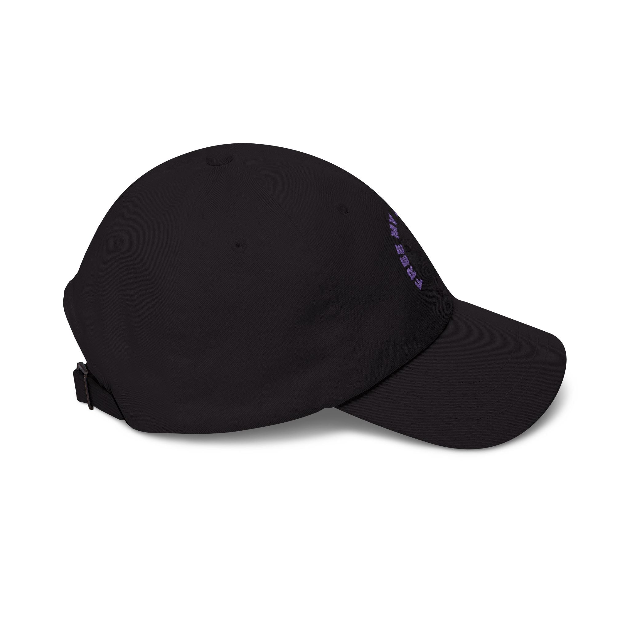 Classic Dad Cap — 'Free My Freeman' Embroidered White Baseball Hat