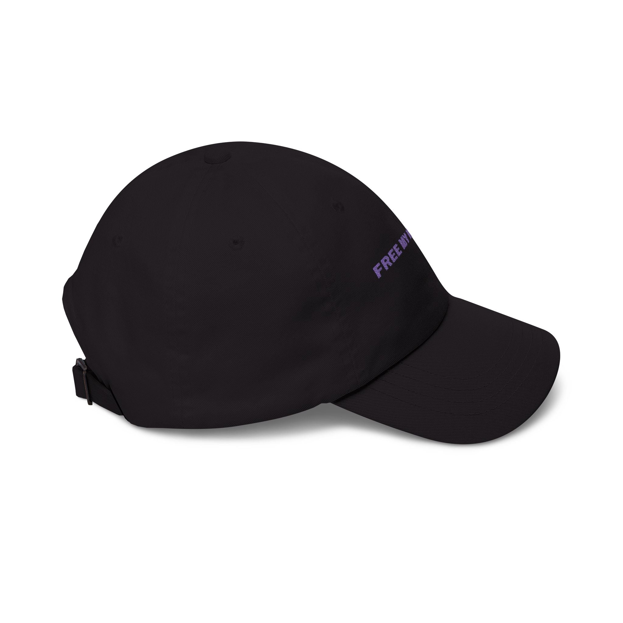 Minimalist 'Free My Feelings' Classic Dad Cap — White Embroidered Baseball Hat