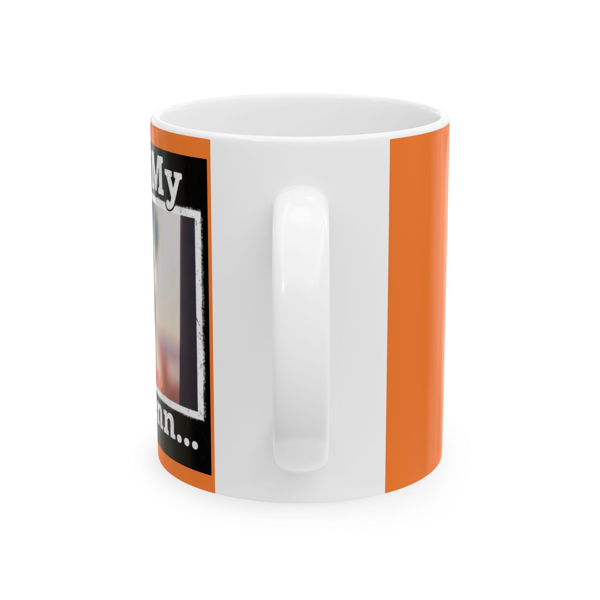 Free My Freeenn Photo Ceramic Mug — Personalized Justice Support Coffee Cup (11oz, 15oz)