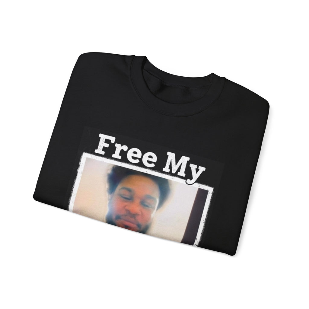 Crewneck Sweatshirt — "Free My Freeenn..." Photo Protest Pullover