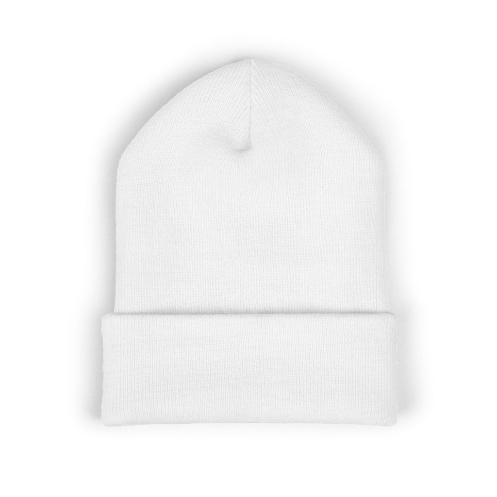 Embroidered 'Fresh My Freckleman' Cuffed Beanie — Minimal Winter Knit Hat