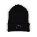 Embroidered 'Fresh My Freckleman' Cuffed Beanie — Minimal Winter Knit Hat