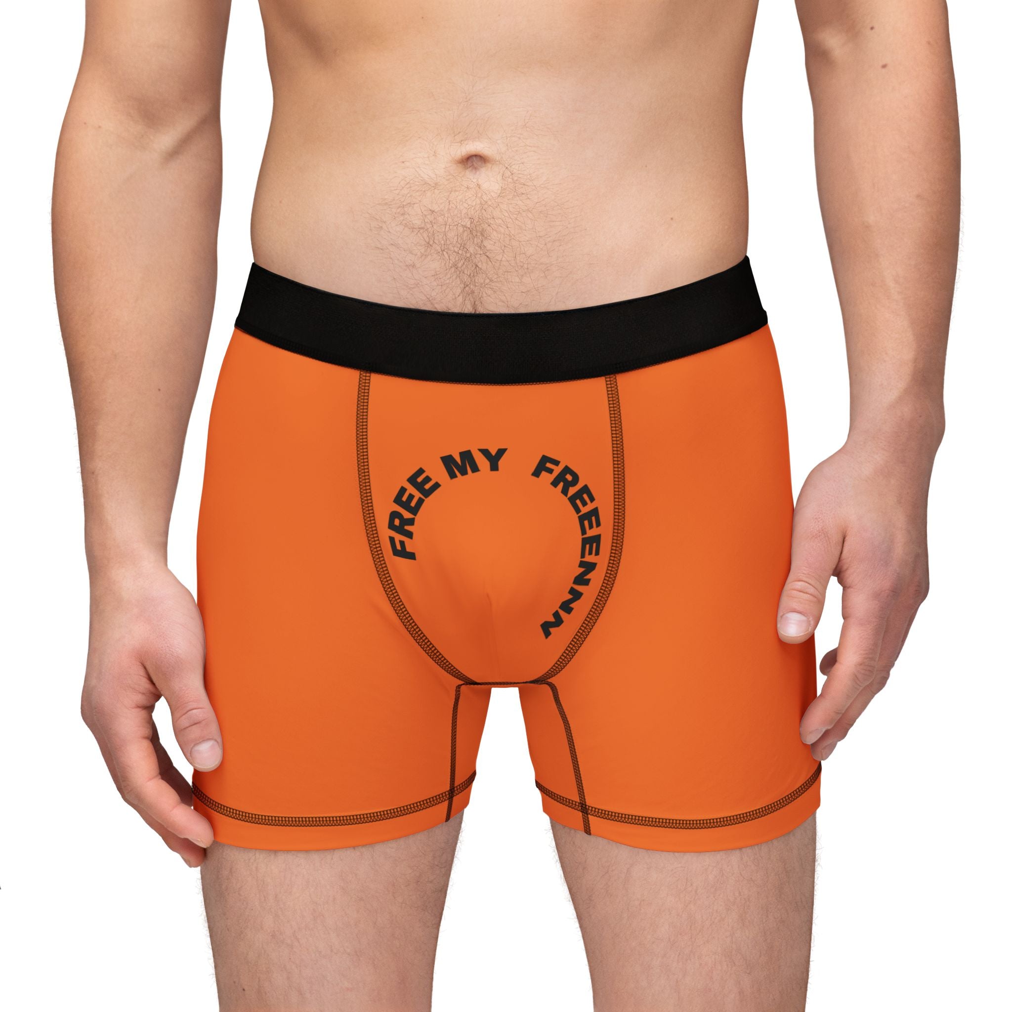 Men's Boxer Briefs — "Free My Freenann" Graphic All-Over Print