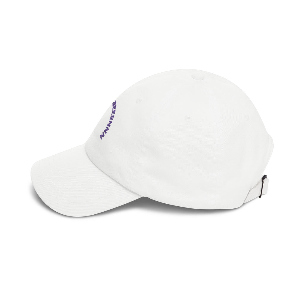 Classic Dad Cap — 'Free My Freeman' Embroidered White Baseball Hat