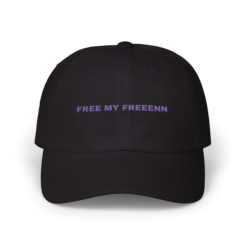 Minimalist 'Free My Feelings' Classic Dad Cap — White Embroidered Baseball Hat
