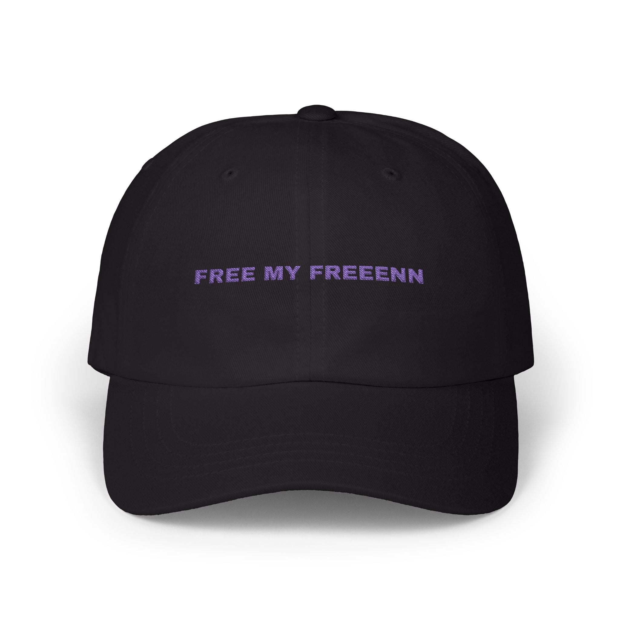 Minimalist 'Free My Feelings' Classic Dad Cap — White Embroidered Baseball Hat