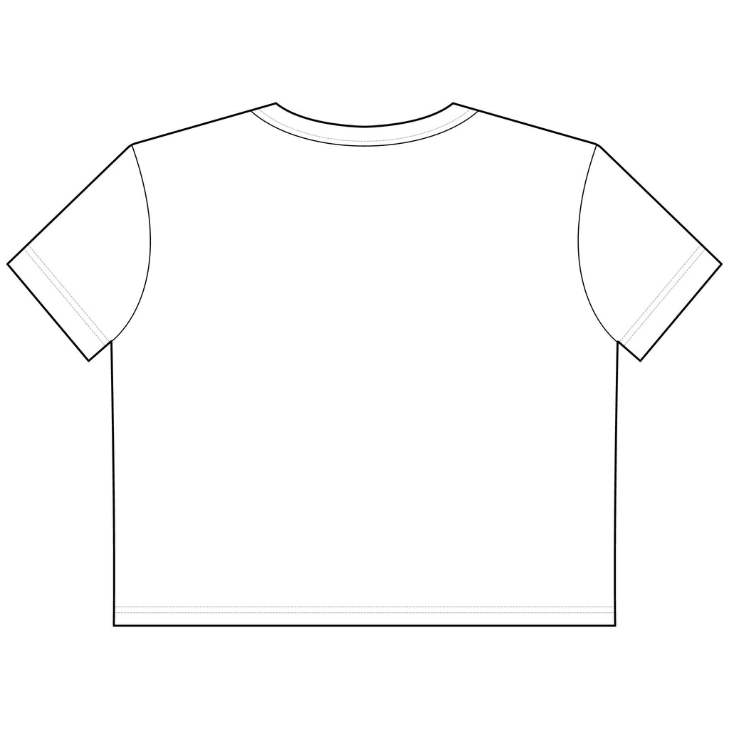 Free My Freennn Cropped Tee — Women's Boxy Crop Shirt with Purple Arch Text