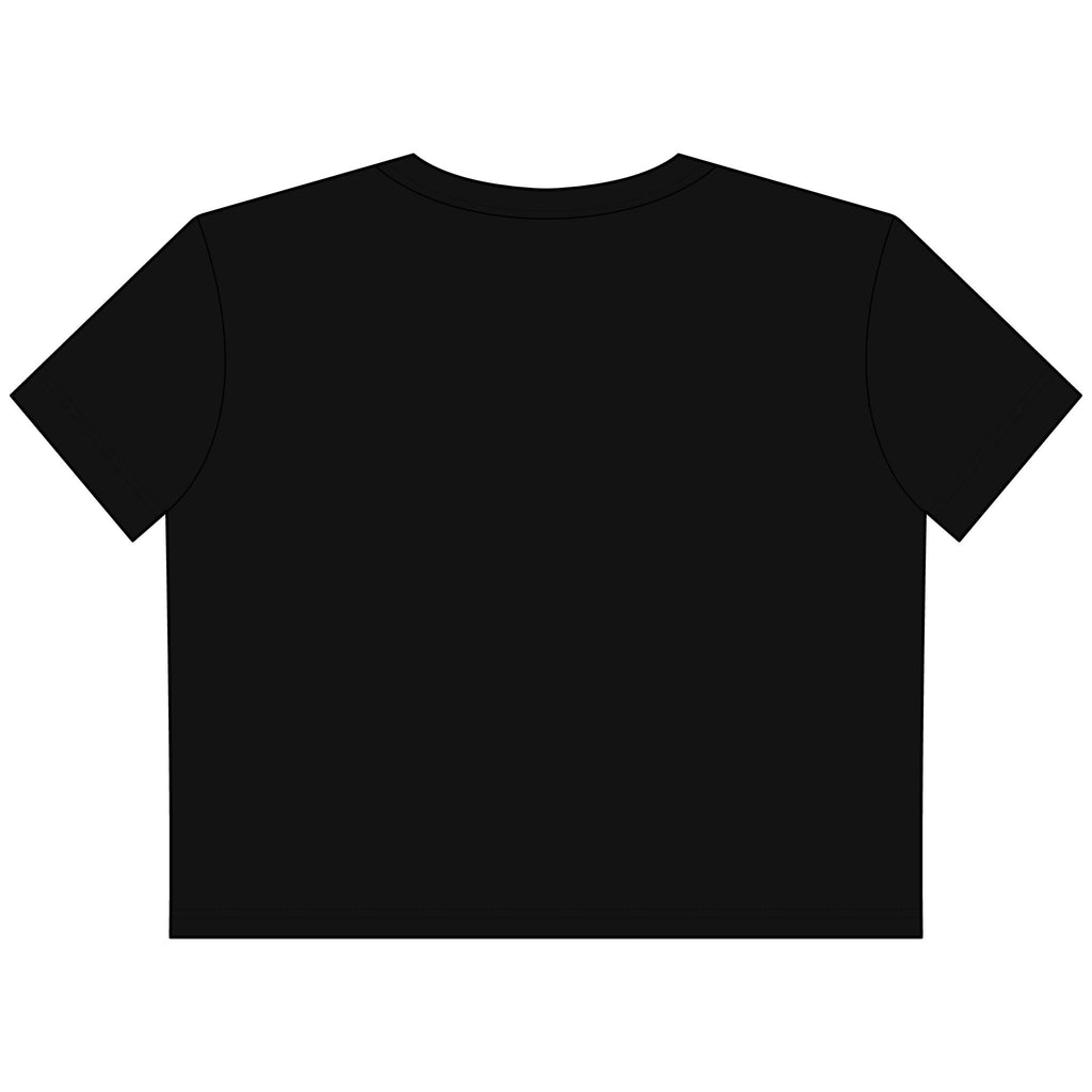 Free My Freennn Cropped Tee — Women's Boxy Crop Shirt with Purple Arch Text