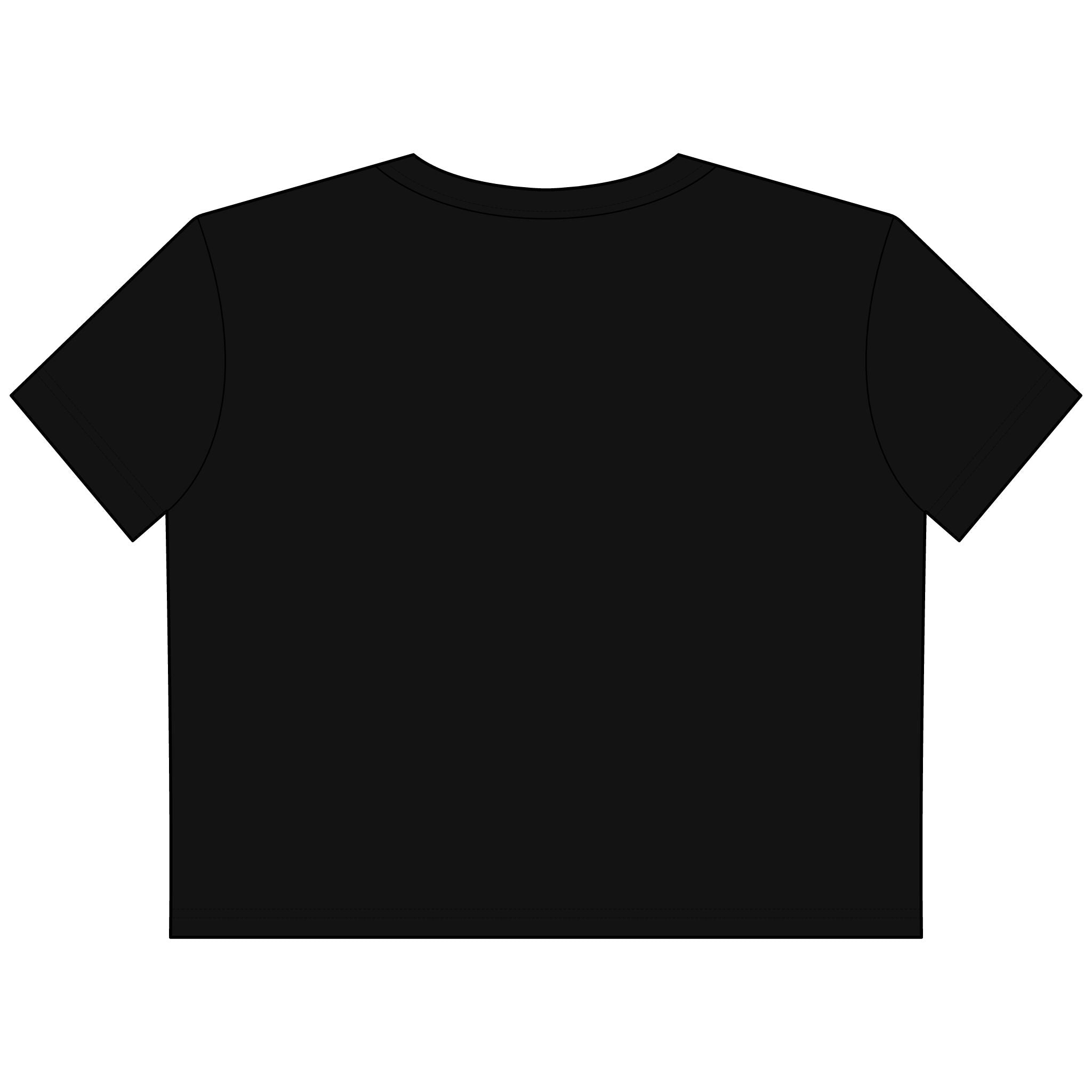 Free My Freennn Cropped Tee — Women's Boxy Crop Shirt with Purple Arch Text